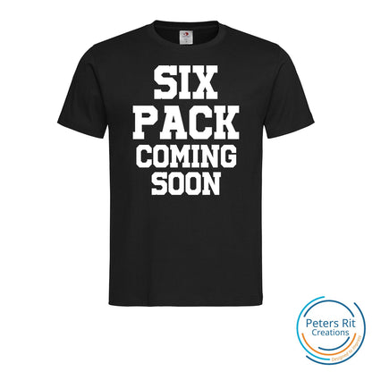 Heren T-shirt R-hals korte mouwen | SIXPACK COMING SOON